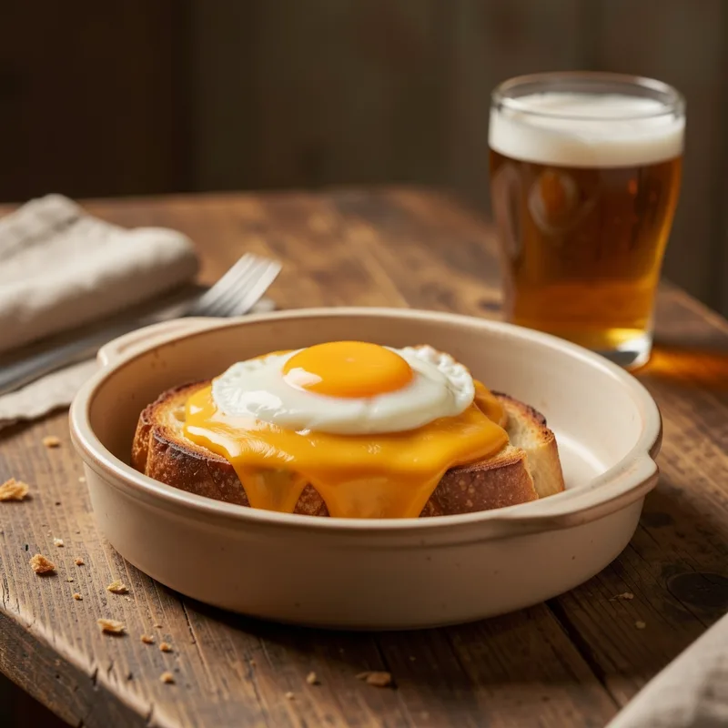 Recette du welsh traditionnel du Nord au cheddar fondu